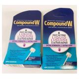 2x 10ml Compound W Wart Remover Extra Strength