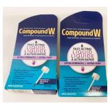 2x 10ml Compound W Wart Remover Extra Strength