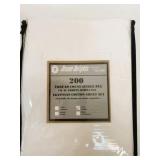 New Full/Double 200 Thread Count Sheet Set White