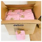 Case of 100 Pink Insulated Lunch Bags 10"x7"x3"