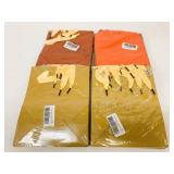 4 New 15/Pk Gift Bags w/Tissue Paper