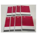 8 New Hilroy 200 Page Notebooks