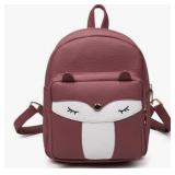 New PU Leather Fix Mini Backpack Purple