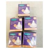 5x 2-Pks Lansinoh Natural Wave Teats *1 S & 4 M