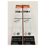 2 New 23" x 42" Cordless Vinyl Mini Blinds