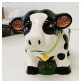 12" Ceramic Cow Cookie Jar
