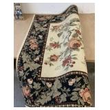 62" x 78" Woven Area Rug Used