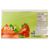 12x 60g Bolt Organic Energy Chews Strawberry
