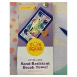 New 36" x 72" Extra Long Sun Squad Beach Towel