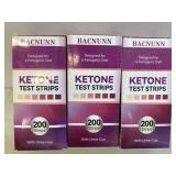 3x Boxes Bacnunn Ketone Test Strips w/Urine Cup
