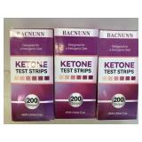 3x Boxes Bacnunn Ketone Test Strips w/Urine Cup