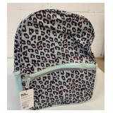 New Teal & Leopard Print Backpack