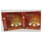 2 New Mayfair 3 Light Spot Track Fixtures