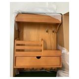 New Wooden Key & Mail Holder Wall Mount