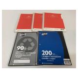 5 Assorted Hilroy 90, 120 & 200 Page Notebooks