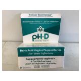 24 Pk Yeast Infection Boric Acid Suppositories