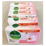 5x 100g Bars Dettol Antibacterial Skin Care Soap