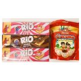 4 Assorted Packs Rio & Bisconni Cookies