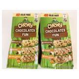 2x 40/Pack Quaker Chewy Chocolatey Fun Bar Mix