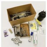 Assorted Lot of Drill Bits, Taps & Dies