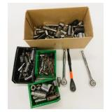 Large Assorted Lot of Sockets & Ratchets Plus