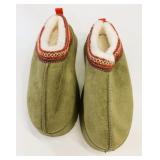 Olive Green Platform Slip On Slipper Clogs Size 41