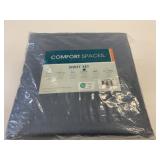 New Queen Solid Blue Sheet Set