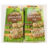 2x 40/Pack Quaker Chewy Chocolatey Fun Bar Mix