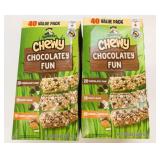 2x 40/Pack Quaker Chewy Chocolatey Fun Bar Mix