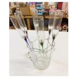 VTG Artland Set of 6 Hand Blown Champagne Glasses