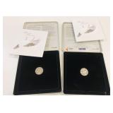 2 Canada 1999/2000 Quarter Keepsakes