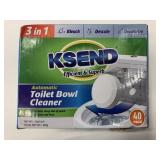 Ksend 3 in 1 Toilet Bowl Cleaner Tabs 40 Pack