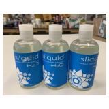 3x 255ml Sliquid Natural Intimate Lubricants