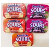 5x Tins Sunkist Sours Sugar-Free Candy
