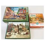 3x 1000Pc Complete Puzzles