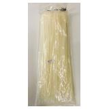 100 Natural Cable Ties 11"