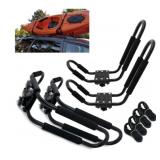 New 2 Pair Rooftop Kayak Carrier Universal Rack