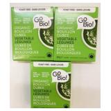 3x GoBio! Organic Vegetable Bouillon Cubes 66g/ea