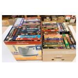 2 Boxes Assorted VHS Movies