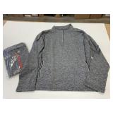 2 New Size M Athletic Half-Zip Pullover w/Pockets