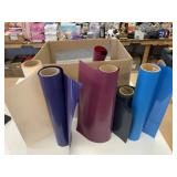 Box Lot of Assorted Colour Heat Transfer Vinyl