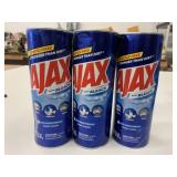 3x 595g Ajax w/Bleach Powder Cleanser