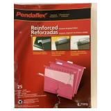 25 Pack Pendaflex Reinforced Hanging Folders