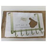 New Set of 2 Over Door Towel Holder Hangers