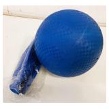2 New 10" Blue Rubber Kick Balls