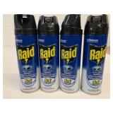 4x Cans 5 in 1 Raid Odorless Insect Killer
