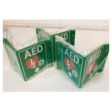 6 New AED Wall Signs