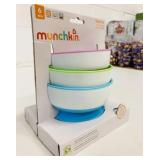 New Munchkin Stay Put Suction Bowls 3 Pack