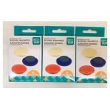 3x 6/Pack Round Magnets Assorted Colours