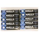 10 Packs Halls Extra Strong Menthol Lozenges